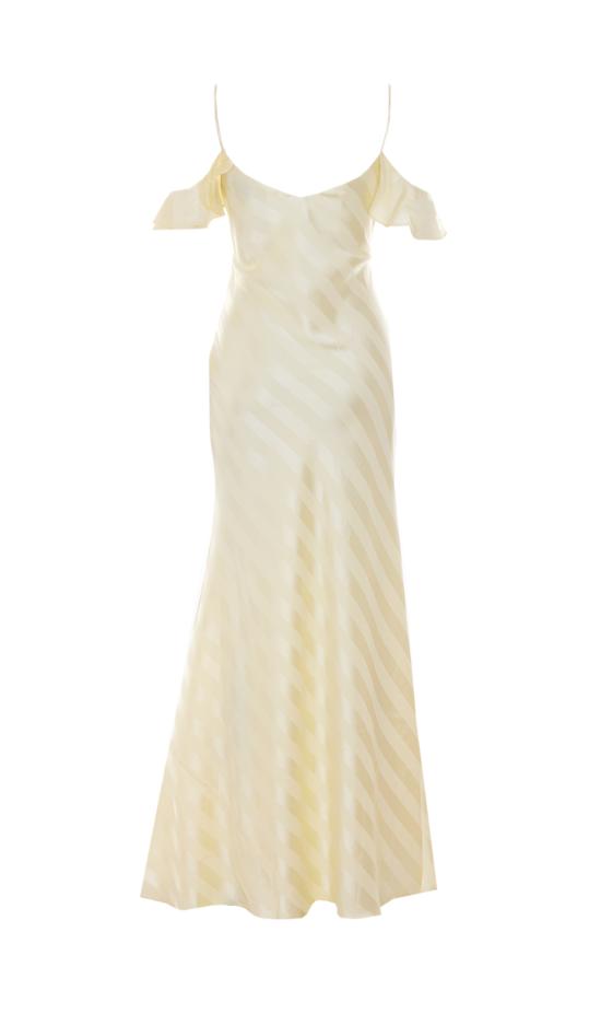 26SS 셀프 포트레이트 미디 원피스 259XA YELLOW Yellow - SELF PORTRAIT