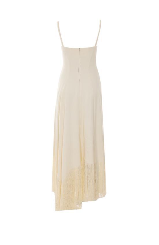 26SS 케이트 미디 원피스 56224223 103 White - KHAITE