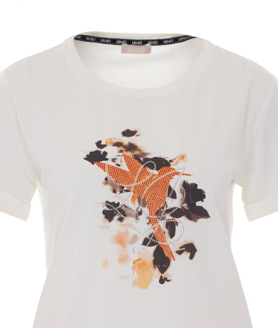 26SS 리우조 반팔 티셔츠 TA6163JS003 P9207 White - LIU JO