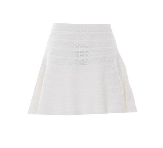 26SS 셀프 포트레이트 미디 스커트 063SK WHITE White - SELF PORTRAIT