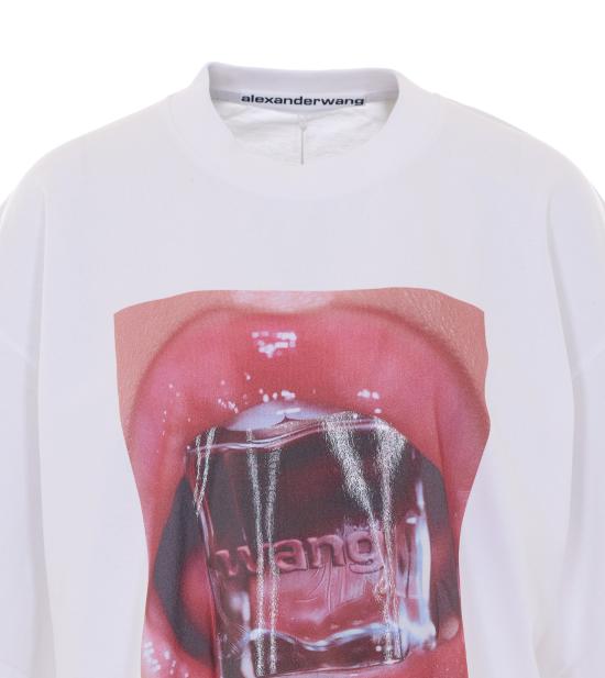 26SS 알렉산더 왕 반팔 티셔츠 UCC2261891 120 White - ALEXANDER WANG