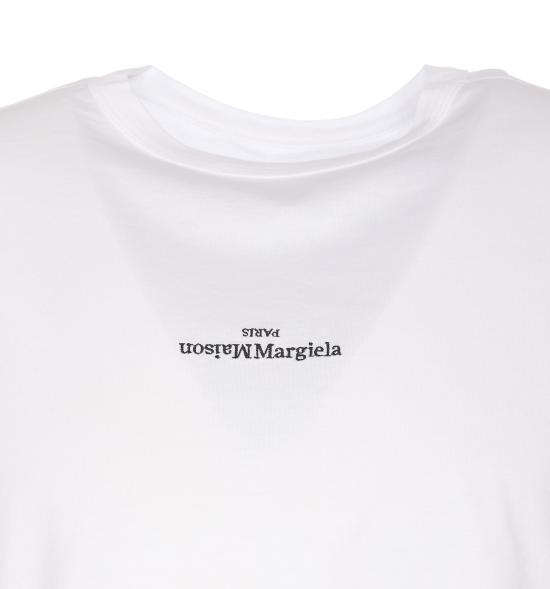 26SS 마르지엘라 디스트로이드 로고 티셔츠 S30GC0701 S22816994 White - MAISON MARGIELA