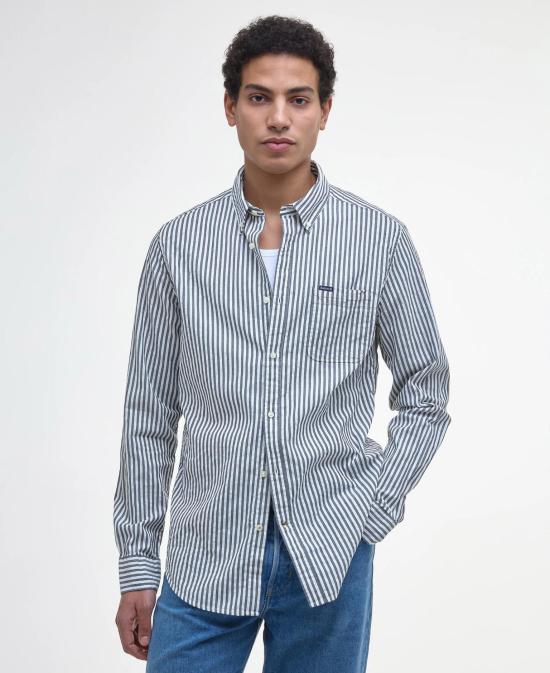 26SS 바버 긴팔 셔츠 MSH5577 MSH NY91 Blue - BARBOUR