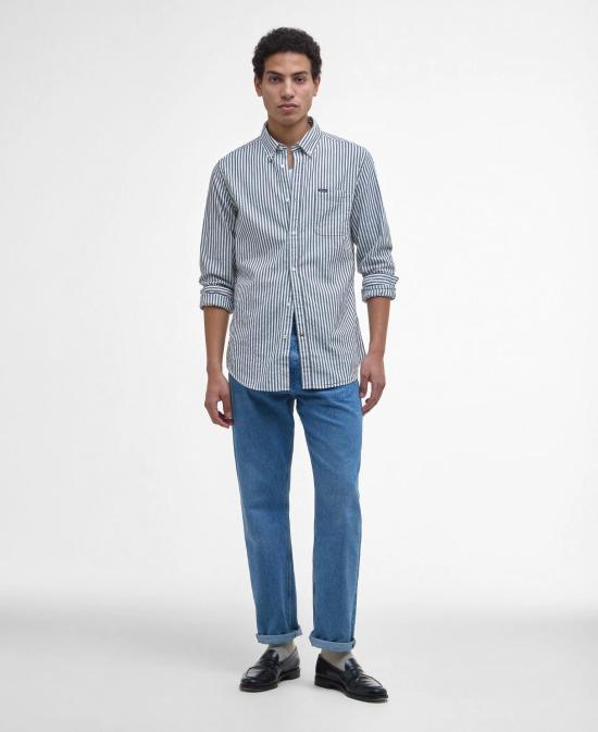 26SS 바버 긴팔 셔츠 MSH5577 MSH NY91 Blue - BARBOUR