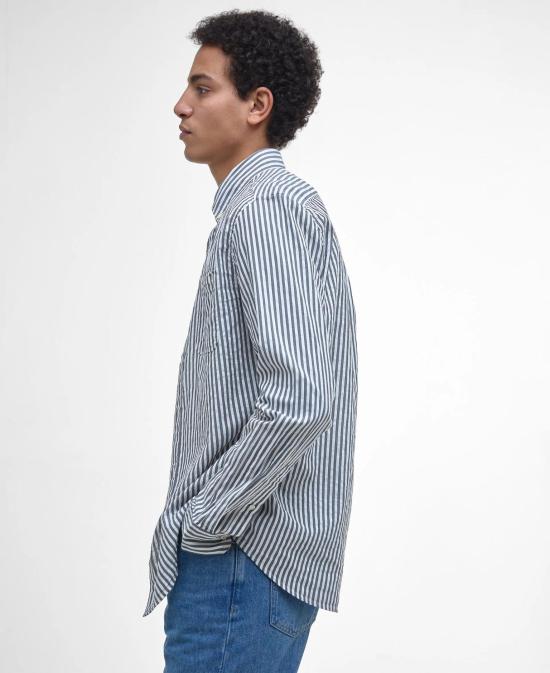26SS 바버 긴팔 셔츠 MSH5577 MSH NY91 Blue - BARBOUR