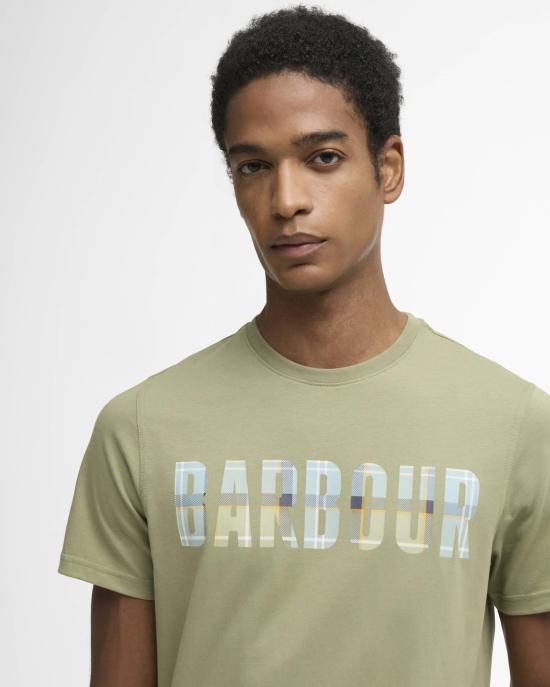 26SS 바버 반팔 티셔츠 MTS1275 MTS GN34 Laurel green - BARBOUR