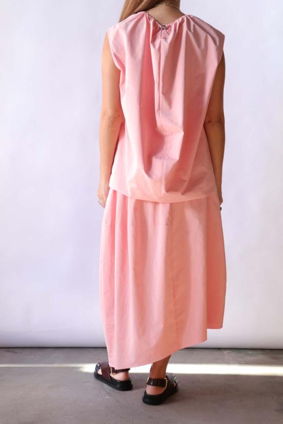  티비 롱 스커트 나일론 비대칭 벌룬 스커트 - TIBI