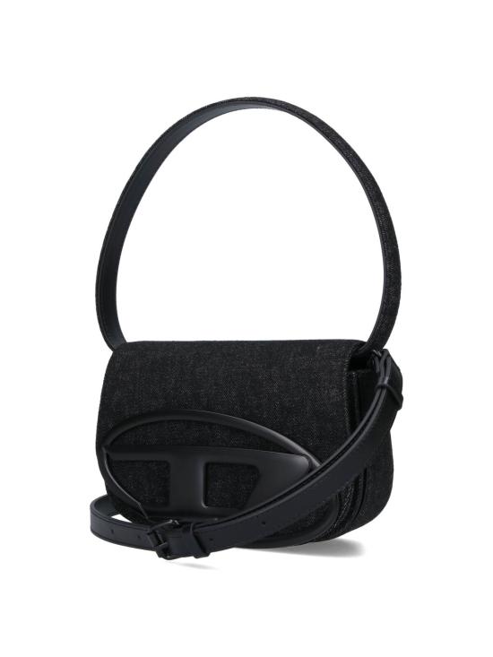 26SS 디젤 1DR 아이코닉 워시드 데님 숄더백 X08396 P6901 T8013 Black - DIESEL