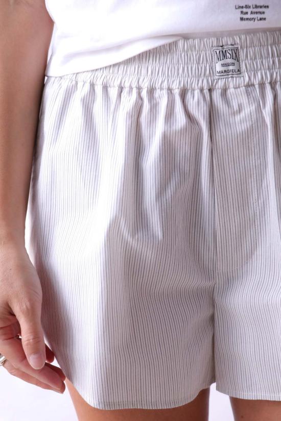  MM6 메종마르지엘라 숏팬츠 Mm6 메종 마르지엘라 포플린 코튼 쇼츠 - MM6 MAISON MARGIELA