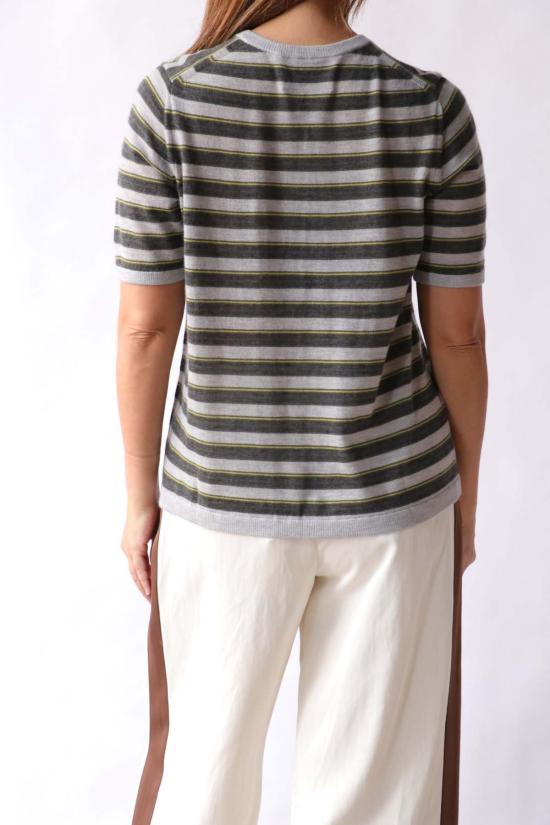  티더블유피 스웨터 트윈 스트라이프 트루 크루넥 탑 비틀 멀티 - TWP