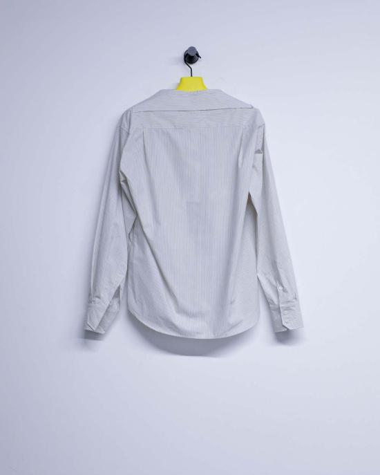  MM6 메종마르지엘라 셔츠 Mm6 Maison Margiela 트롱프뢰유 칼라 스트라이프 셔츠 그레이 - MM6 MAISON MARGIELA