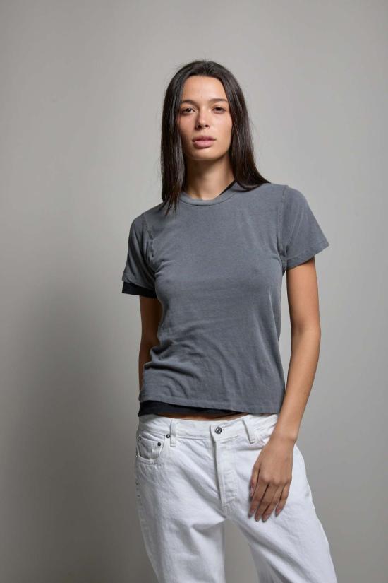  아셀 반팔 티셔츠 애셔 아멜리아 빈티지 티셔츠 - ASHER