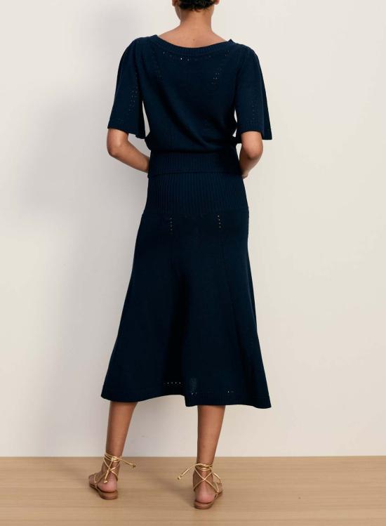  베로니카비어드 블라우스 베로니카 비어드 레넌 포인트엘 니트 탑 네이비 - VERONICA BEARD