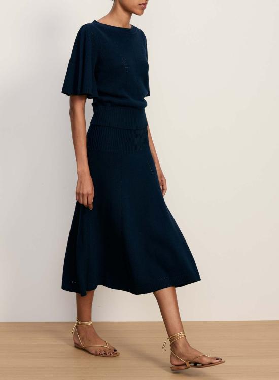  베로니카비어드 블라우스 베로니카 비어드 레넌 포인트엘 니트 탑 네이비 - VERONICA BEARD