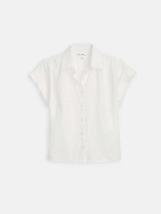  알렉스 밀 블라우스 매디  린넨 탑 - ALEX MILL