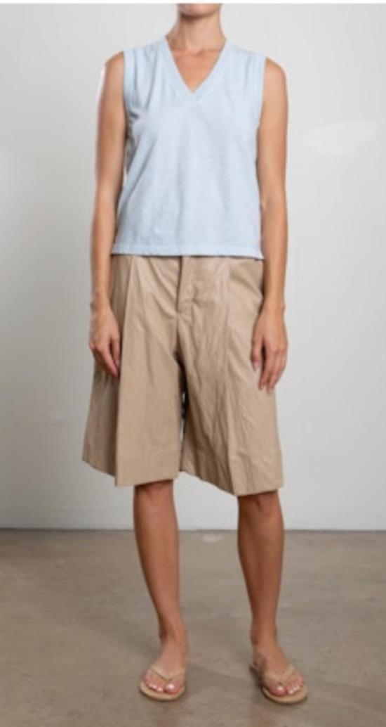  Pharaoh 숏팬츠 파라오 이네즈 인조 가죽 반바지 비스코티