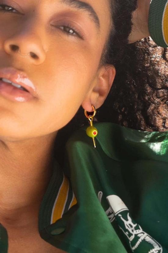  피터 앤 준 이어링 피터앤준 올리브 후프 - PETER AND JUNE