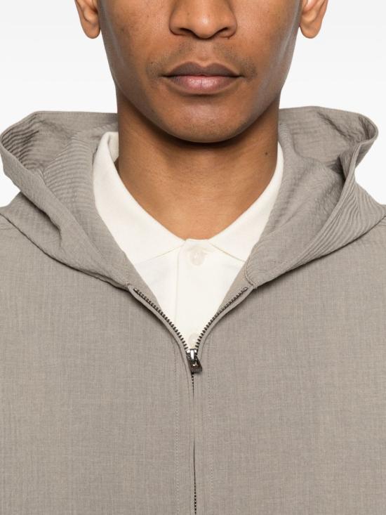  엠포리오 아르마니 코트 후드 집업 - EMPORIO ARMANI