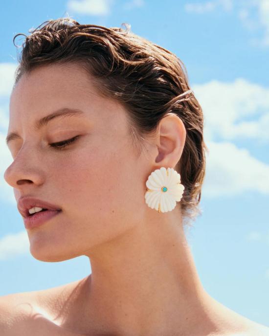  리지 포르투나토 이어링 뉴 블룸 스터드 귀걸이 진주 - LIZZIE FORTUNATO