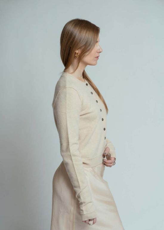  Brazeau Tricot 가디건 브라조 트리코 블론드 로얄 올 썸스 카디건 블론드 - OTHER BRANDS