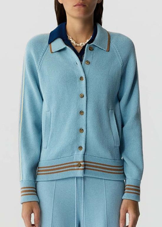  게스트 인 레지던스 자켓 바시티 재킷 스카이 재킷 블루 - GUEST IN RESIDENCE