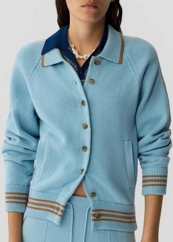  게스트 인 레지던스 자켓 바시티 재킷 스카이 재킷 블루 - GUEST IN RESIDENCE