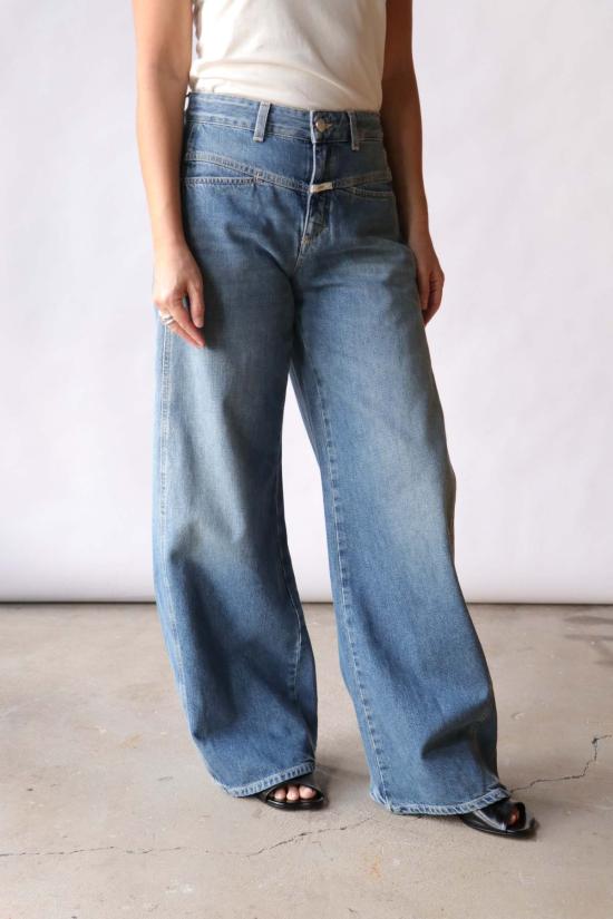  클로즈드 데님 팬츠 토리 X 데님 진 미드 블루 - CLOSED