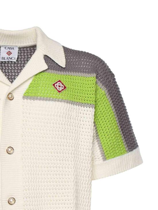 26SS 카사블랑카 반팔 셔츠 MSP26KW120701 White - CASABLANCA