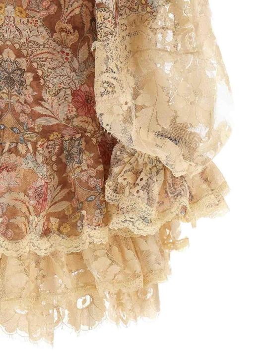 26SS 짐머만 미디 스커트 7238DC261TAFL Beige - ZIMMERMANN