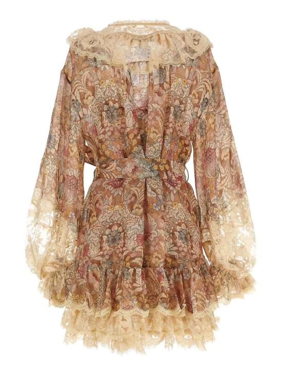 26SS 짐머만 미디 스커트 7238DC261TAFL Beige - ZIMMERMANN