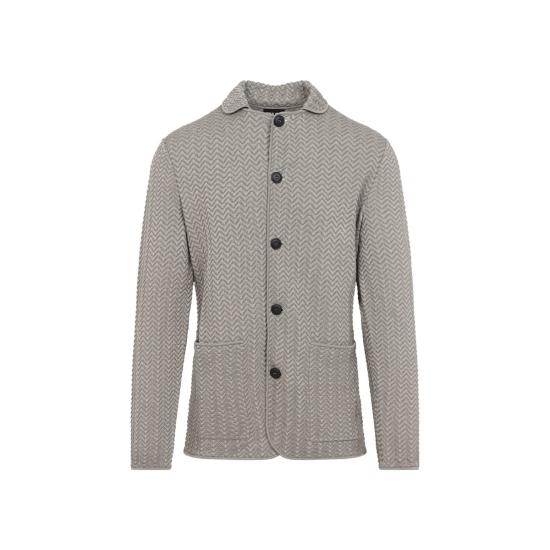  조르지오 아르마니 수트 자켓 비스코스 블레이저, 매스틱 샌드 색상 - GIORGIO ARMANI