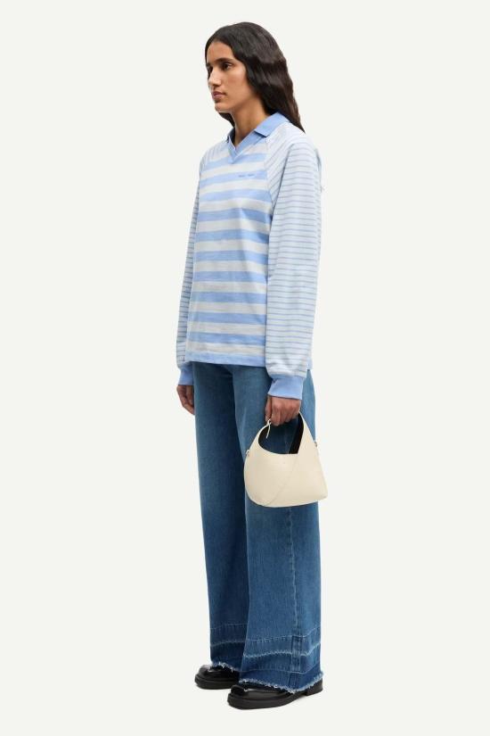  삼소앤삼소 데님 팬츠 Samsøe Samsøe Fluid Denim 소재의 Sarebecca 청바지 - SAMSOE SAMSOE