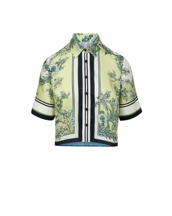  베로니카비어드 탑 베로니카 비어드 스프루스 버튼다운 셔츠 라이트 피스타치오 멀티 - VERONICA BEARD