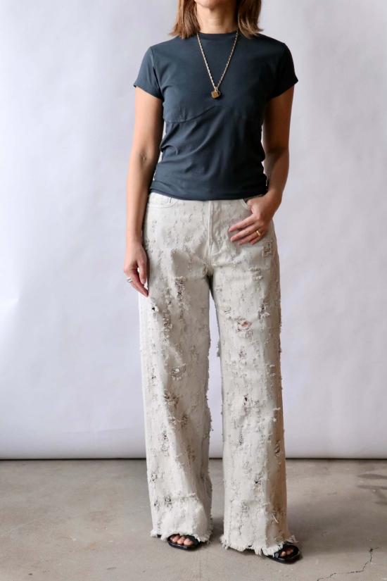  하이쿠레 반팔 티셔츠 알비 티셔츠 카본 - HAIKURE