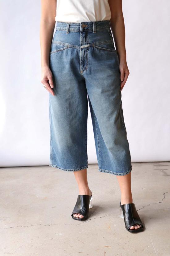  클로즈드 숏팬츠 배기 반바지 다크 블루 - CLOSED