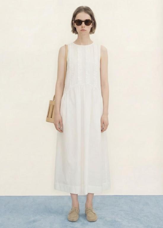  TINY BIG SISTER 롱 원피스 타이니 빅 시스터 로우 백 프릴 드레스