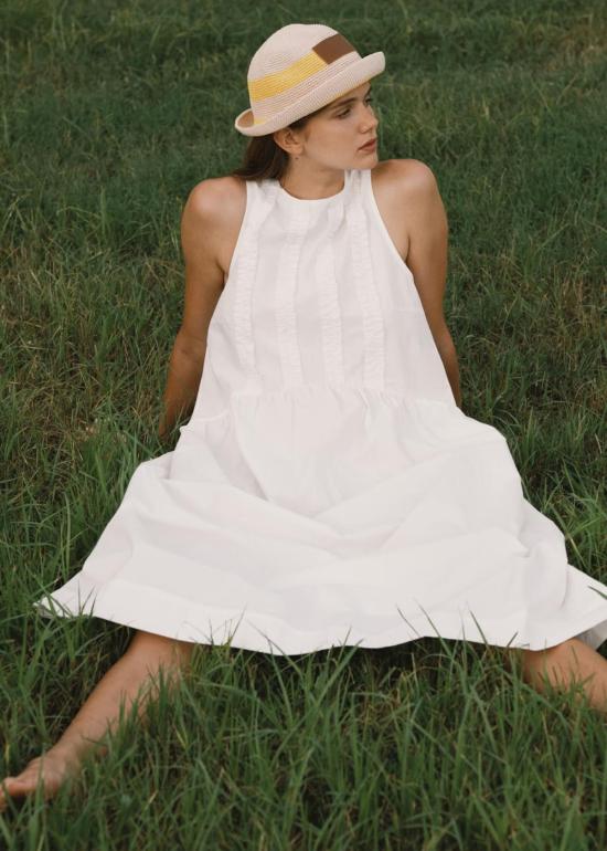  TINY BIG SISTER 롱 원피스 타이니 빅 시스터 로우 백 프릴 드레스 - TINY BIG SISTER