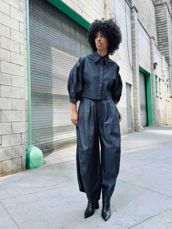  Yesaet 탑 예사엣 라케브 데님 셔츠 - OTHER BRANDS