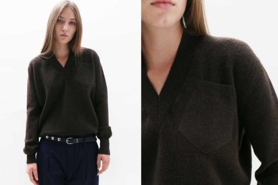  탈리아 바이어 스웨터 V넥 점퍼