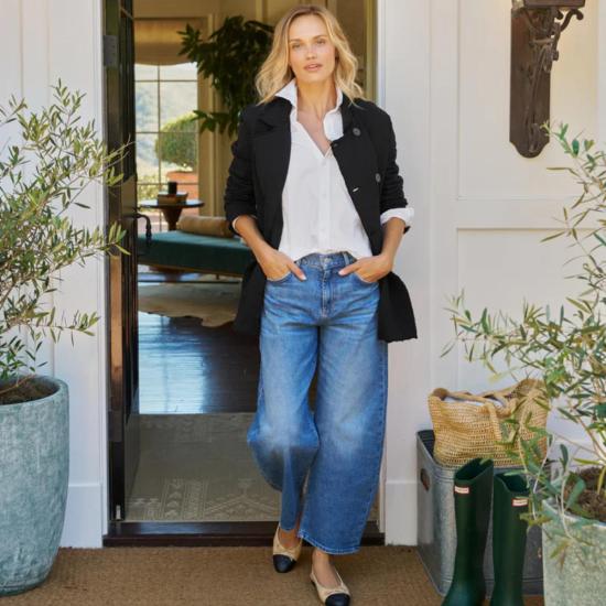  프랭크 앤 에일린 데님 팬츠 프랭크 & 아일린 브레넌 배럴 진 1978 워시