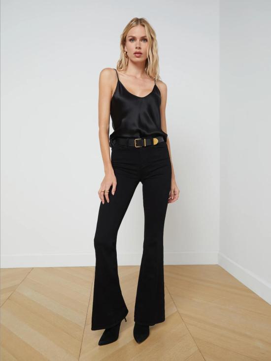  라장스 캐미솔 렉시  탑 블랙 - L'AGENCE