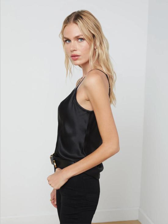  라장스 캐미솔 렉시  탑 블랙 - L'AGENCE