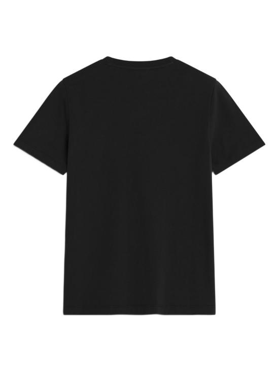 25FW 메종키츠네 폭스 헤드 레귤러 폴로 티셔츠 PW00113KJ7026 P199 BLACK - MAISON KITSUNE
