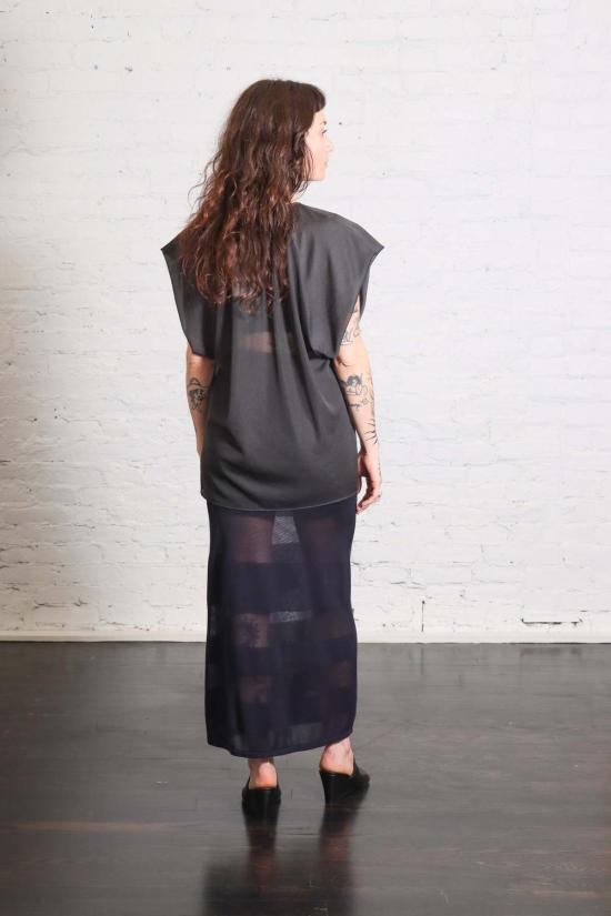  알리지 블라우스 Alysi Blusa Girocollo 탑 Lavagna - ALYSI