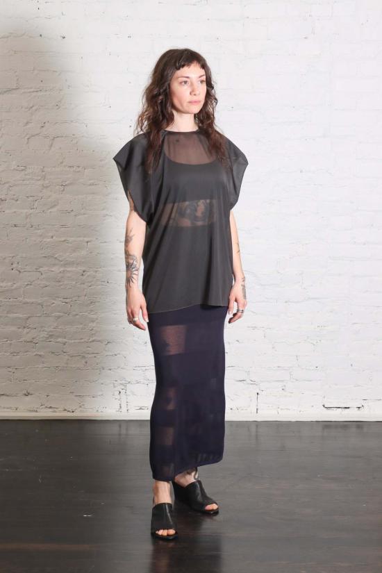  알리지 블라우스 Alysi Blusa Girocollo 탑 Lavagna - ALYSI