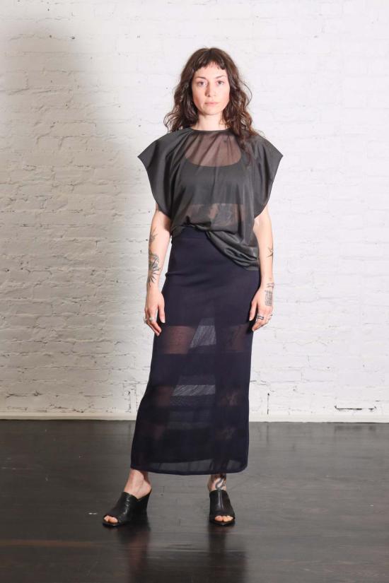  알리지 블라우스 Alysi Blusa Girocollo 탑 Lavagna - ALYSI