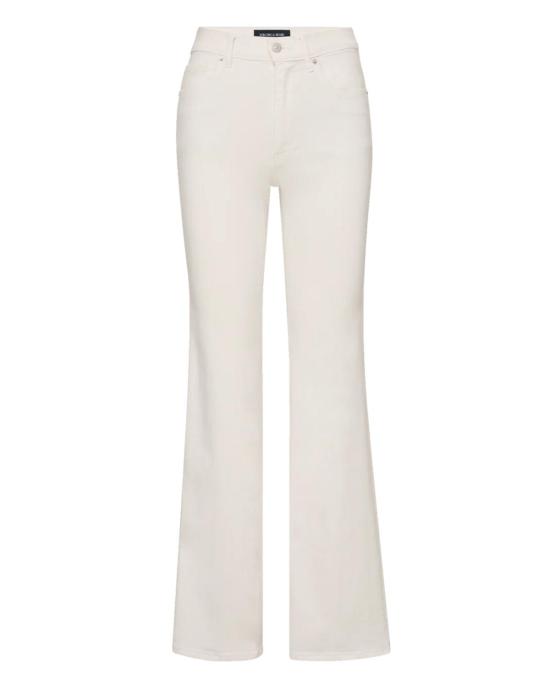  베로니카비어드 데님 팬츠 베로니카 비어드 크로스비 미드라이즈 슬림 와이드 레그 진 화이트 - VERONICA BEARD