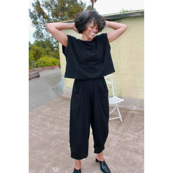  큐레이터 크롭 팬츠 라킨 팬츠 - CURATOR