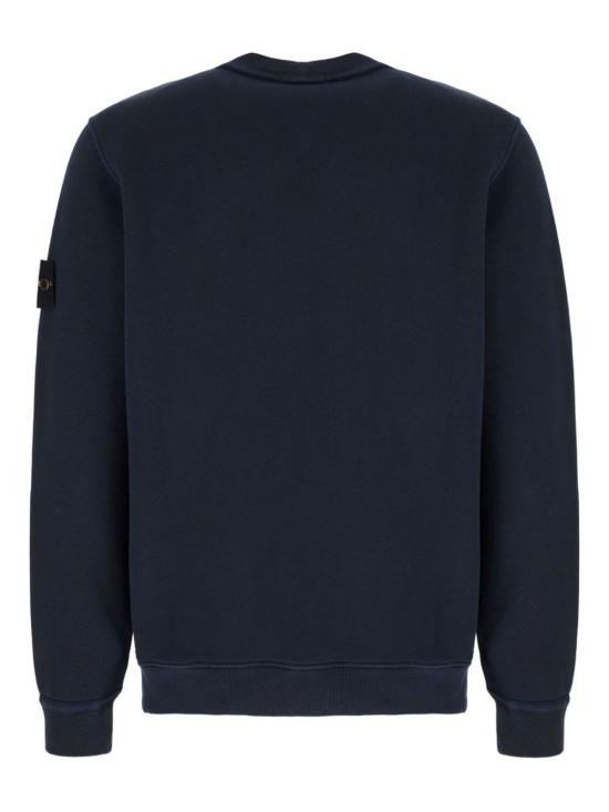  스톤 아일랜드 스웨터 코튼 크루넥  블루 - STONE ISLAND