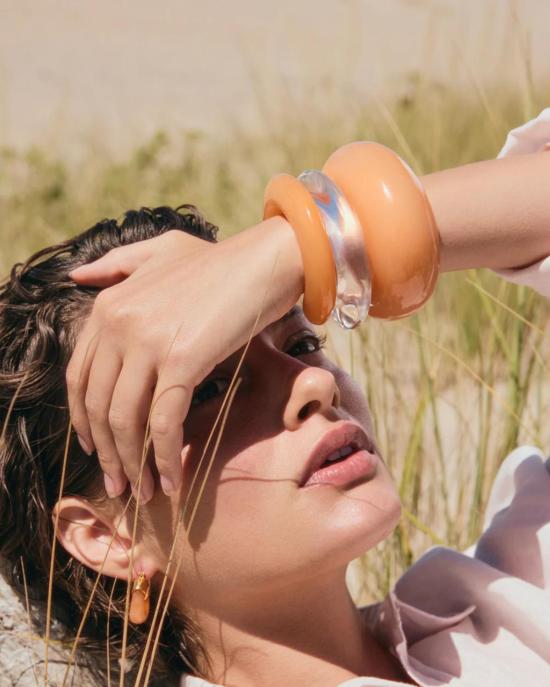  리지 포르투나토 팔찌 릿지 커프  탠저린 - LIZZIE FORTUNATO